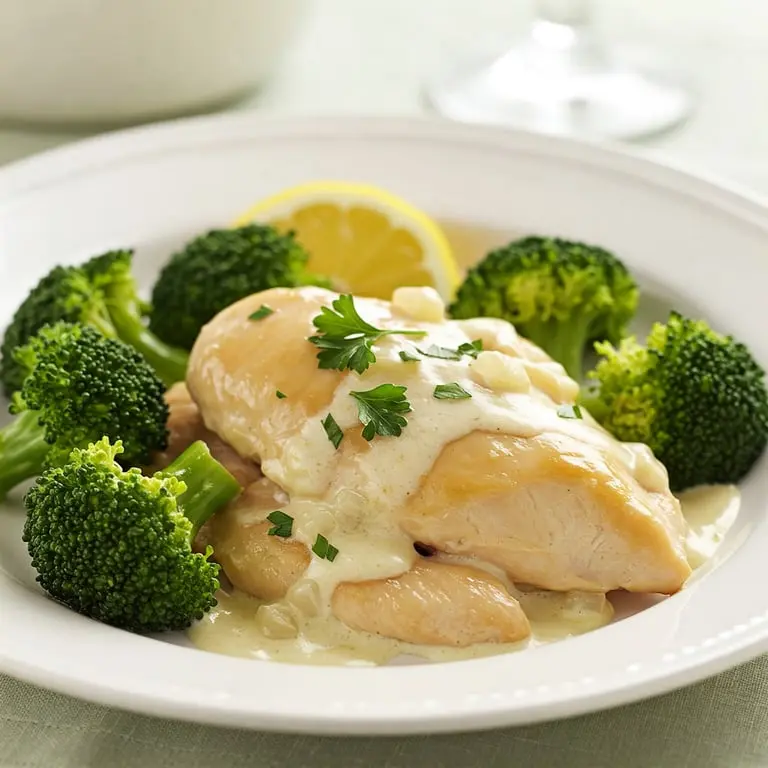 Kremalı Tavuk ve Brokoli
